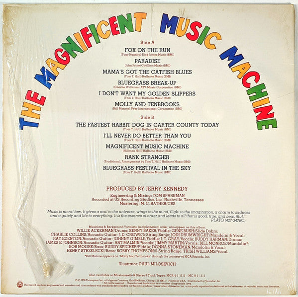 Tom T. Hall : The Magnificent Music Machine (LP, Album, Ter)