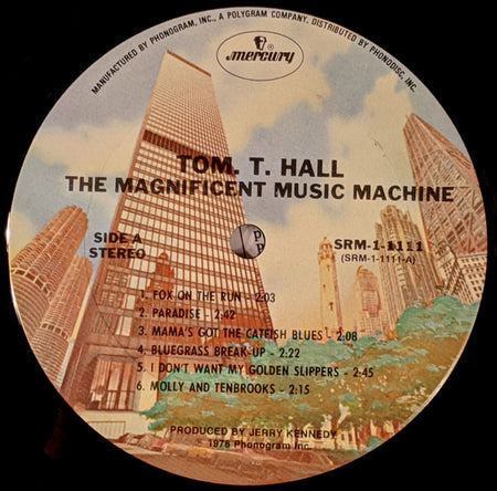 Tom T. Hall : The Magnificent Music Machine (LP, Album, Ter)