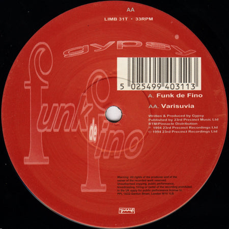 Gypsy (4) : Funk De Fino (12")