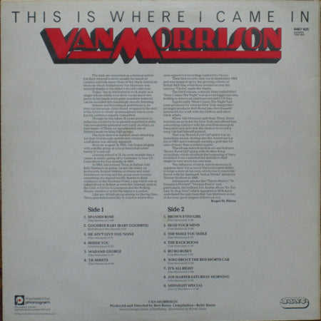 Van Morrison : This Is Where I Came In (LP, Comp)