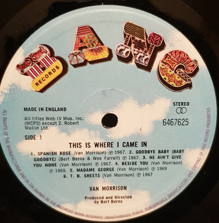 Van Morrison : This Is Where I Came In (LP, Comp)