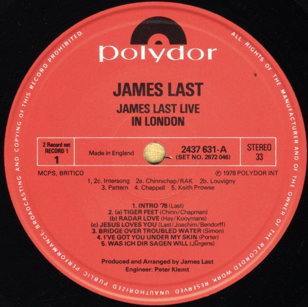 James Last : Live In London (2xLP)