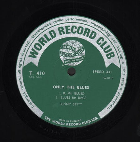 Sonny Stitt : Only The Blues (LP, Album, Mono, RE)