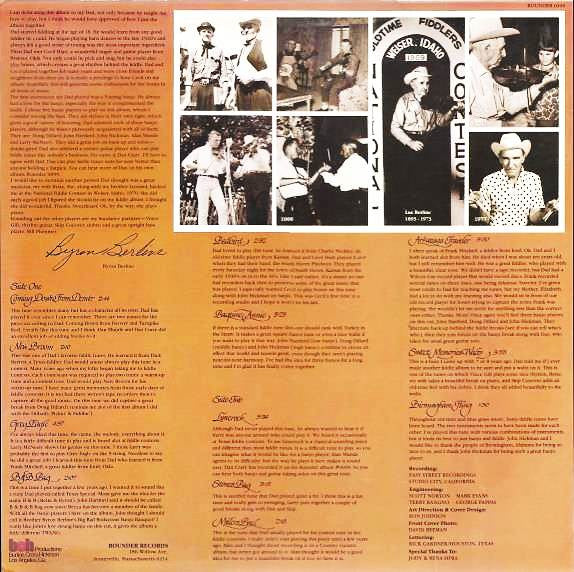 Byron Berline : Dad's Favorites (LP, Album)