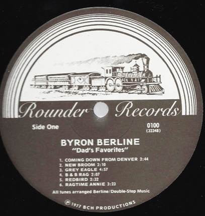 Byron Berline : Dad's Favorites (LP, Album)