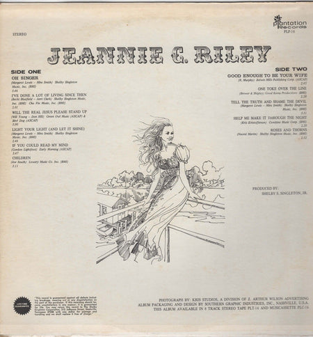 Jeannie C. Riley : Jeannie (LP, Album)
