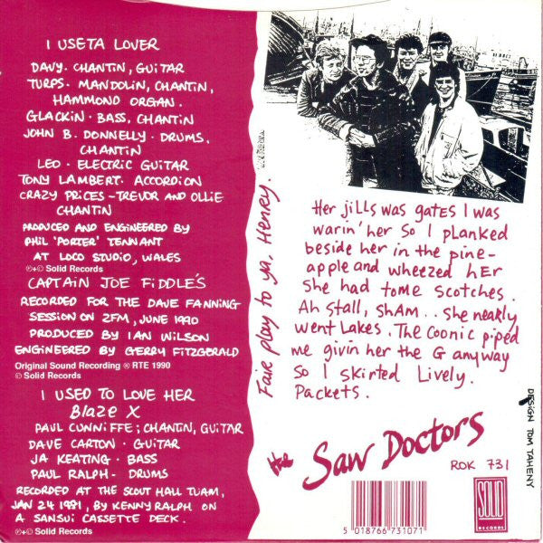 The Saw Doctors : I Useta Lover (7", Single)