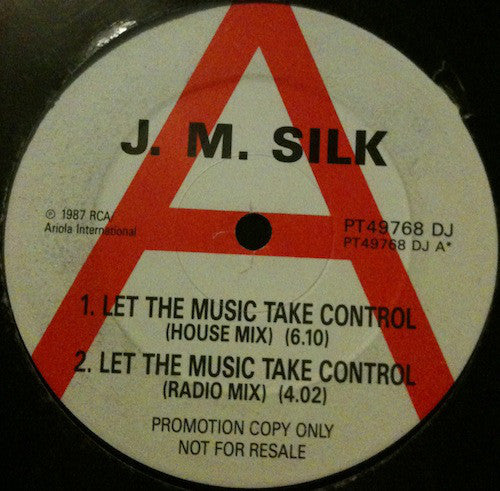J.M. Silk : Let The Music Take Control (12", Maxi, Promo)