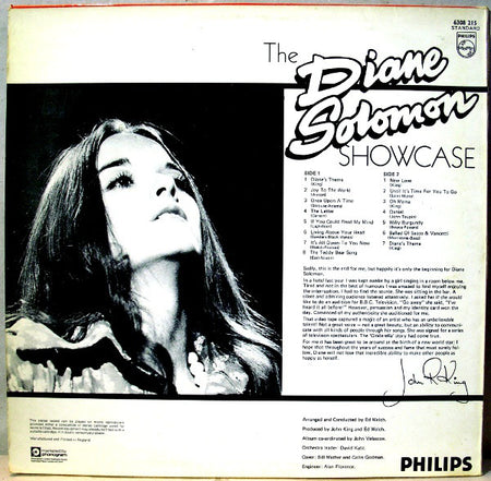 Diane Solomon : The Diane Solomon Showcase (LP, Album)