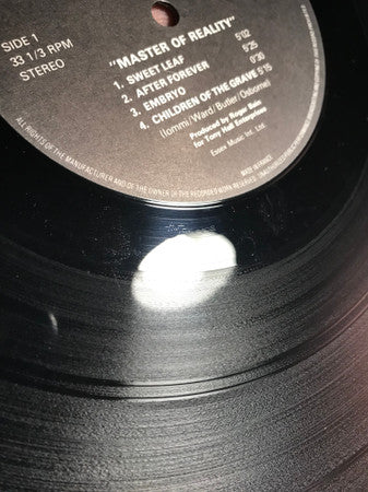 Black Sabbath : Master Of Reality (LP, Album, RE, Mad)