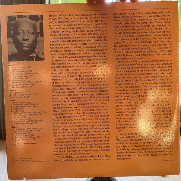 Various : A Tribute To Leadbelly (2xLP, Album, Gat)