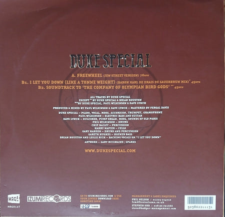 Duke Special : Freewheel (10", Single)