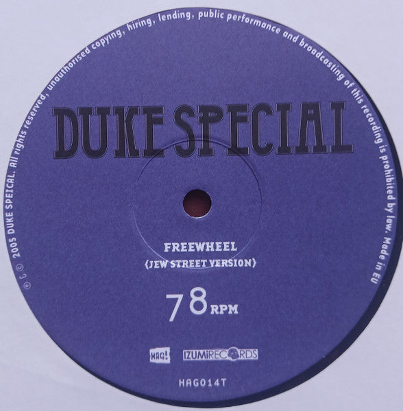 Duke Special : Freewheel (10", Single)