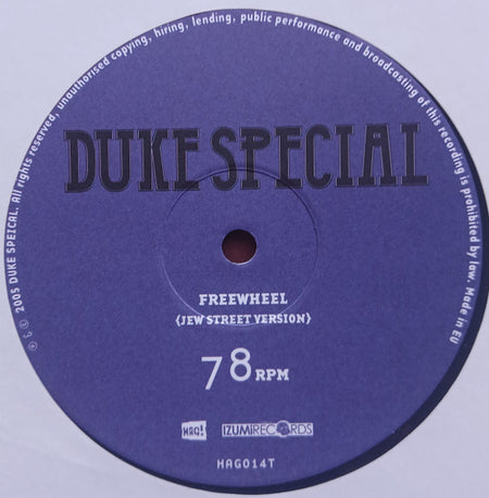 Duke Special : Freewheel (10", Single)