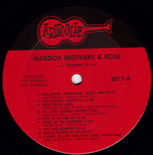 Maddox Brothers And Rose : 1946-1951 Volume 2 (LP, Comp)