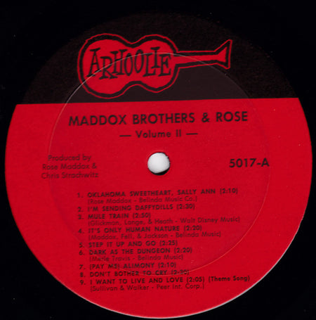 Maddox Brothers And Rose : 1946-1951 Volume 2 (LP, Comp)
