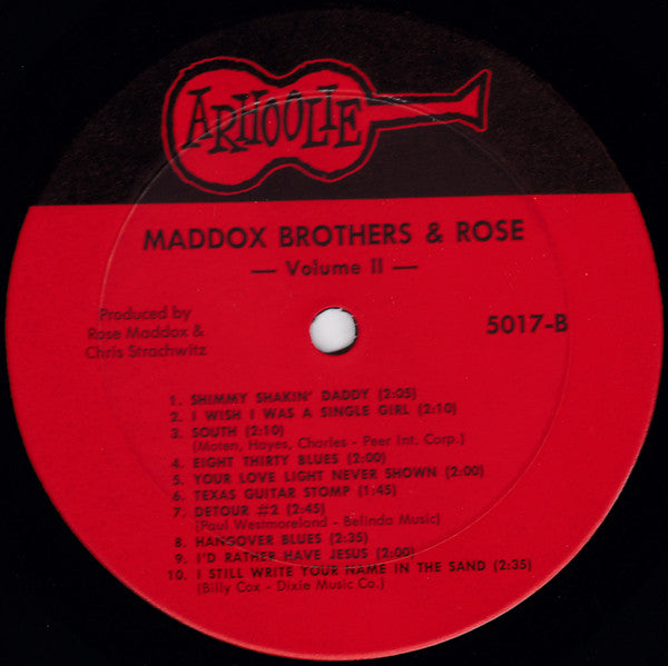 Maddox Brothers And Rose : 1946-1951 Volume 2 (LP, Comp)