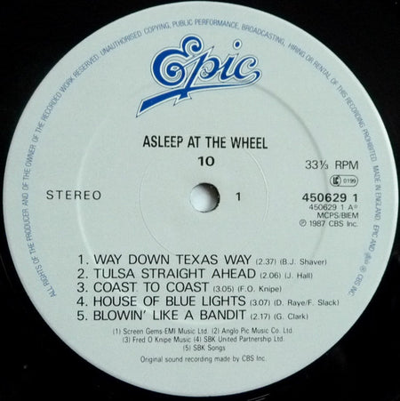 Asleep At The Wheel : 10 (LP, Album)