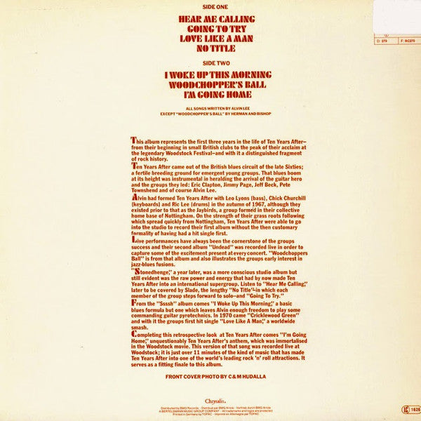 Ten Years After : Goin' Home! (LP, Comp, RE)