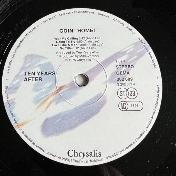 Ten Years After : Goin' Home! (LP, Comp, RE)