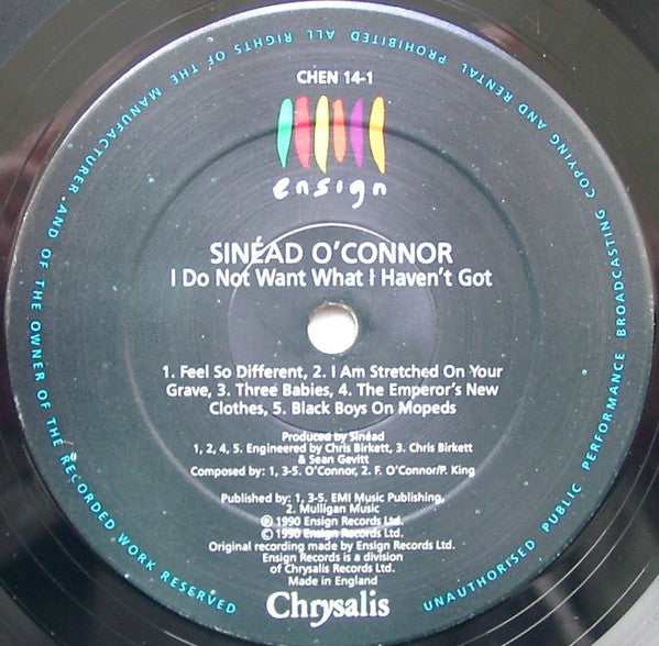 Sinéad O'Connor : I Do Not Want What I Haven't Got (LP, Album)