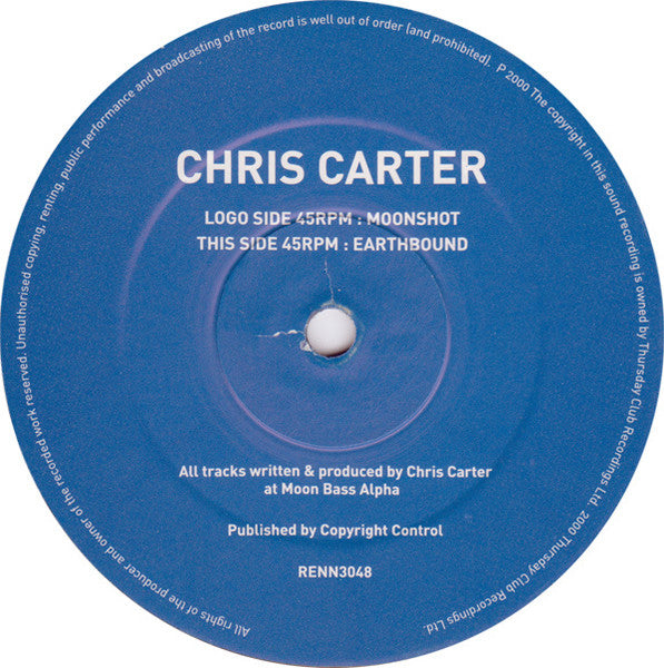Chris Carter : Moonshot / Earthbound (12")