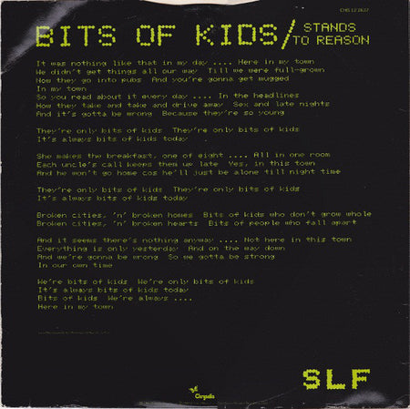 Stiff Little Fingers : Bits Of Kids (12", Single)
