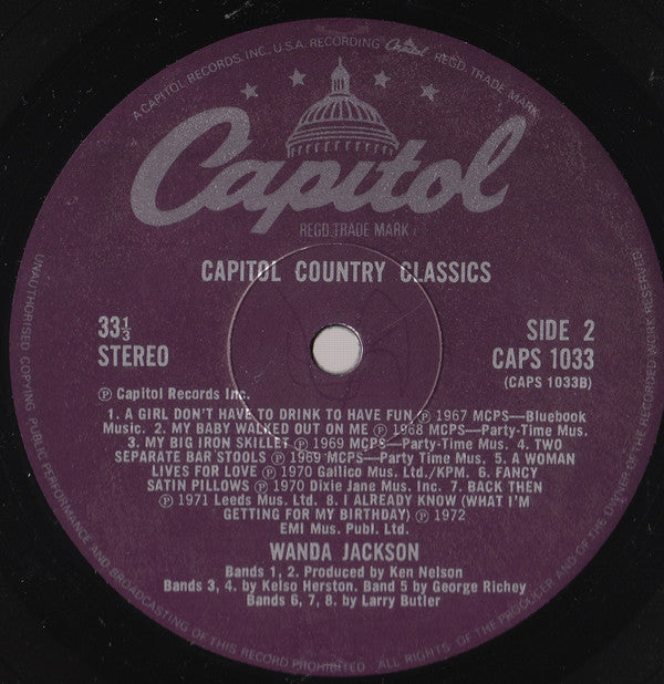 Wanda Jackson : Featuring 16 Country Chart Hits (LP, Comp)