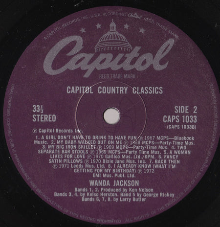 Wanda Jackson : Featuring 16 Country Chart Hits (LP, Comp)