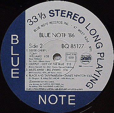 Various : Blue Note 86 (A New Generation Of Jazz) (LP, Comp)