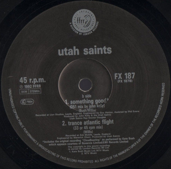 Utah Saints : Something Good (12", Single)
