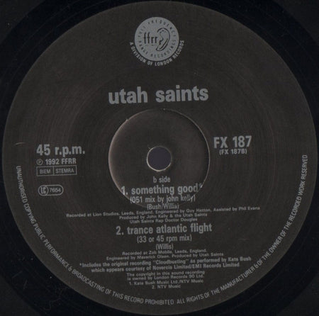 Utah Saints : Something Good (12", Single)