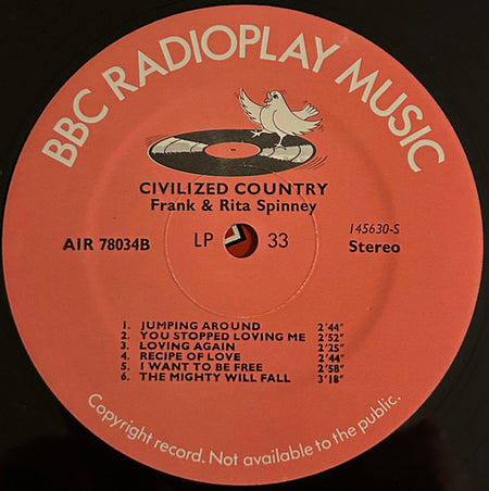 Frank And Rita Spinney : Civilized Country (LP, Album)