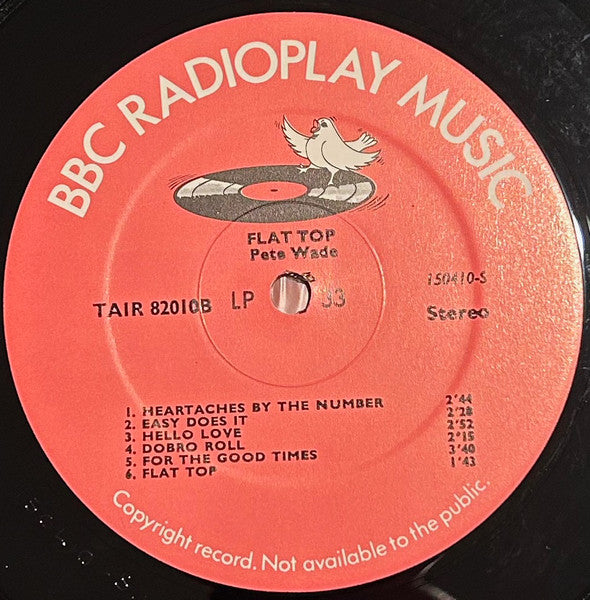 Pete Wade, Peter Wade : Flat Top (LP)