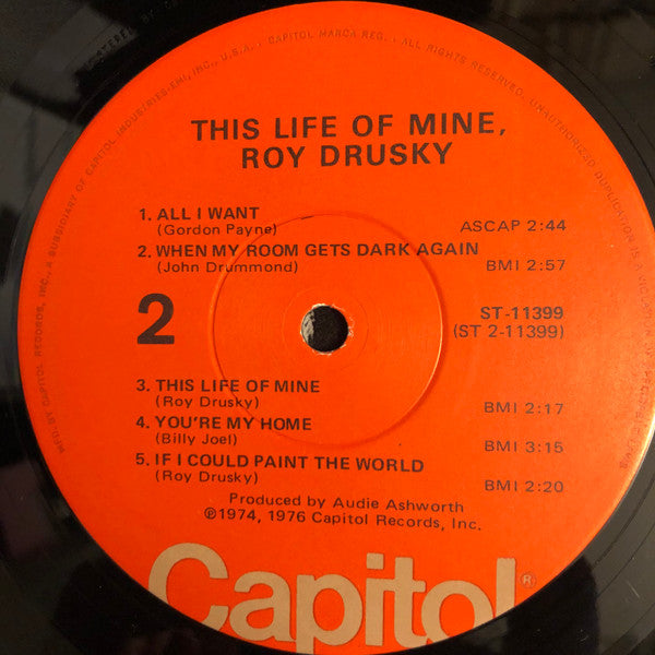 Roy Drusky : This Life Of Mine (LP, Album)