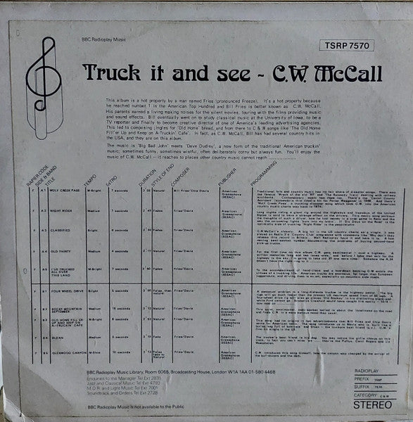 C.W. McCall : Wolf Creek Pass (LP)