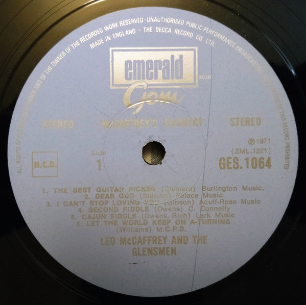 Leo McCaffrey and The Glensmen : McCaffrey's Country (LP)