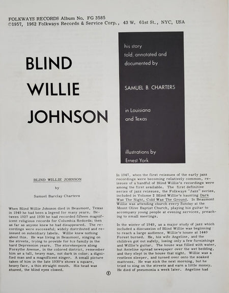 Blind Willie Johnson : Blind Willie Johnson (LP, Comp)
