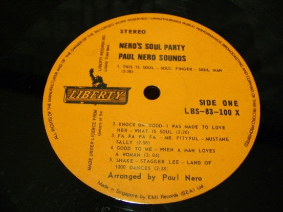 Paul Nero : Nero's Soul Party (LP)