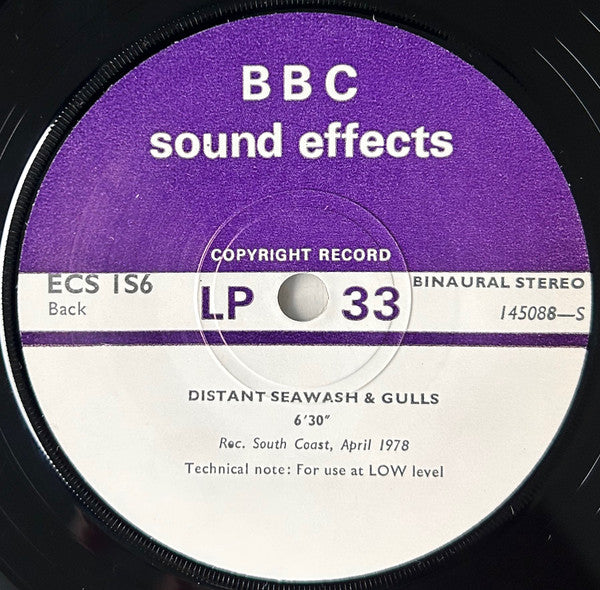 No Artist : Distant Seawash & Gulls (7", Bin)