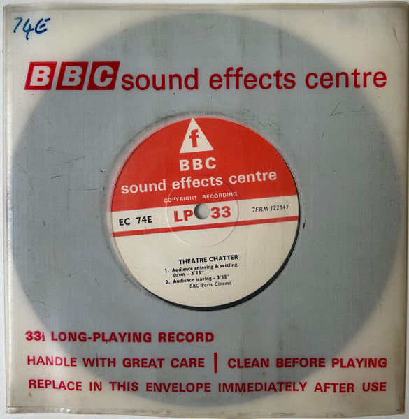 No Artist : Theatre Chatter (7")