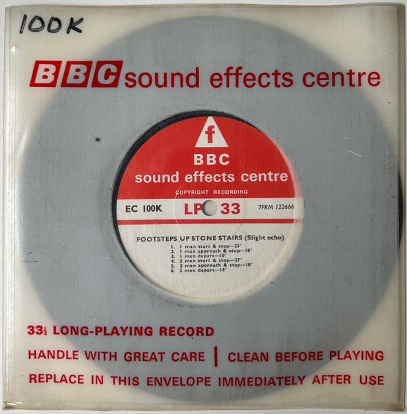 No Artist : Footsteps Up Stone Stairs (Slight Echo) (7")