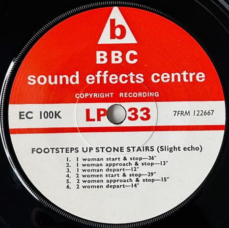 No Artist : Footsteps Up Stone Stairs (Slight Echo) (7")