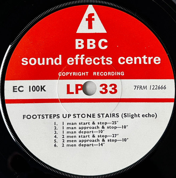 No Artist : Footsteps Up Stone Stairs (Slight Echo) (7")