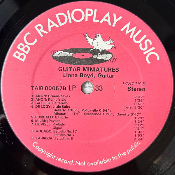 Liona Boyd : Guitar Miniatures (LP, Album)