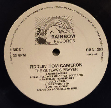 Fiddlin' Tom Cameron : The Outlaw's Prayer (LP)