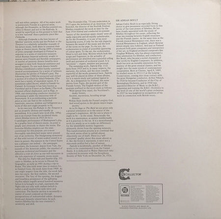 Sibelius*, Sir Adrian Boult Conducting The London Philharmonic Orchestra* : Tone Poems (2xLP, Comp, RE)