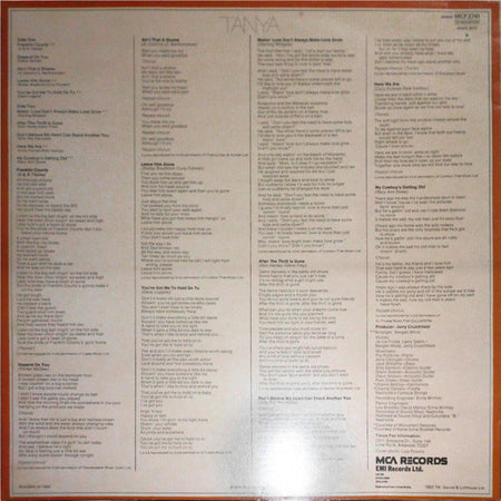 Tanya Tucker : Lovin' And Learnin' (LP, Album)