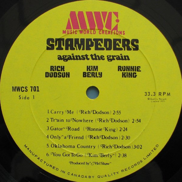 The Stampeders : Against The Grain (LP, Album, Gat)