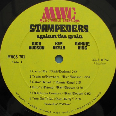 The Stampeders : Against The Grain (LP, Album, Gat)